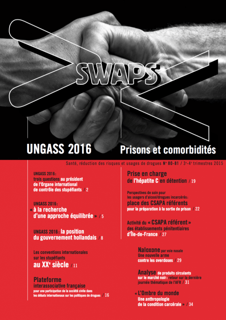 Swaps 80 – 81 : UNGASS 2016 & Prisons et comorbidités